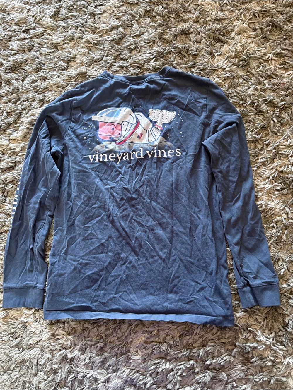 Vineyard Vines Astronaut Whale Long Sleeve Tee